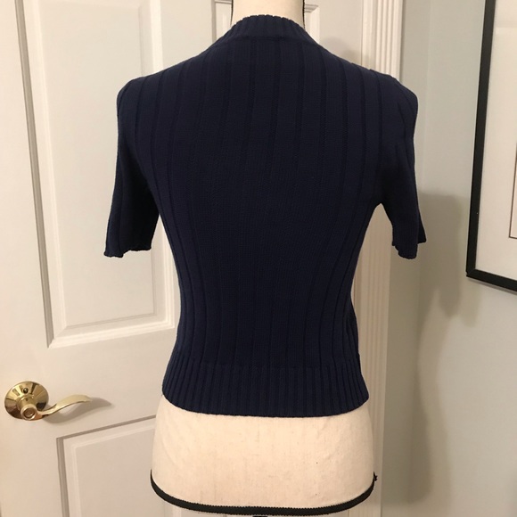 Express navy blue sweater top XS - Picture 2 of 3